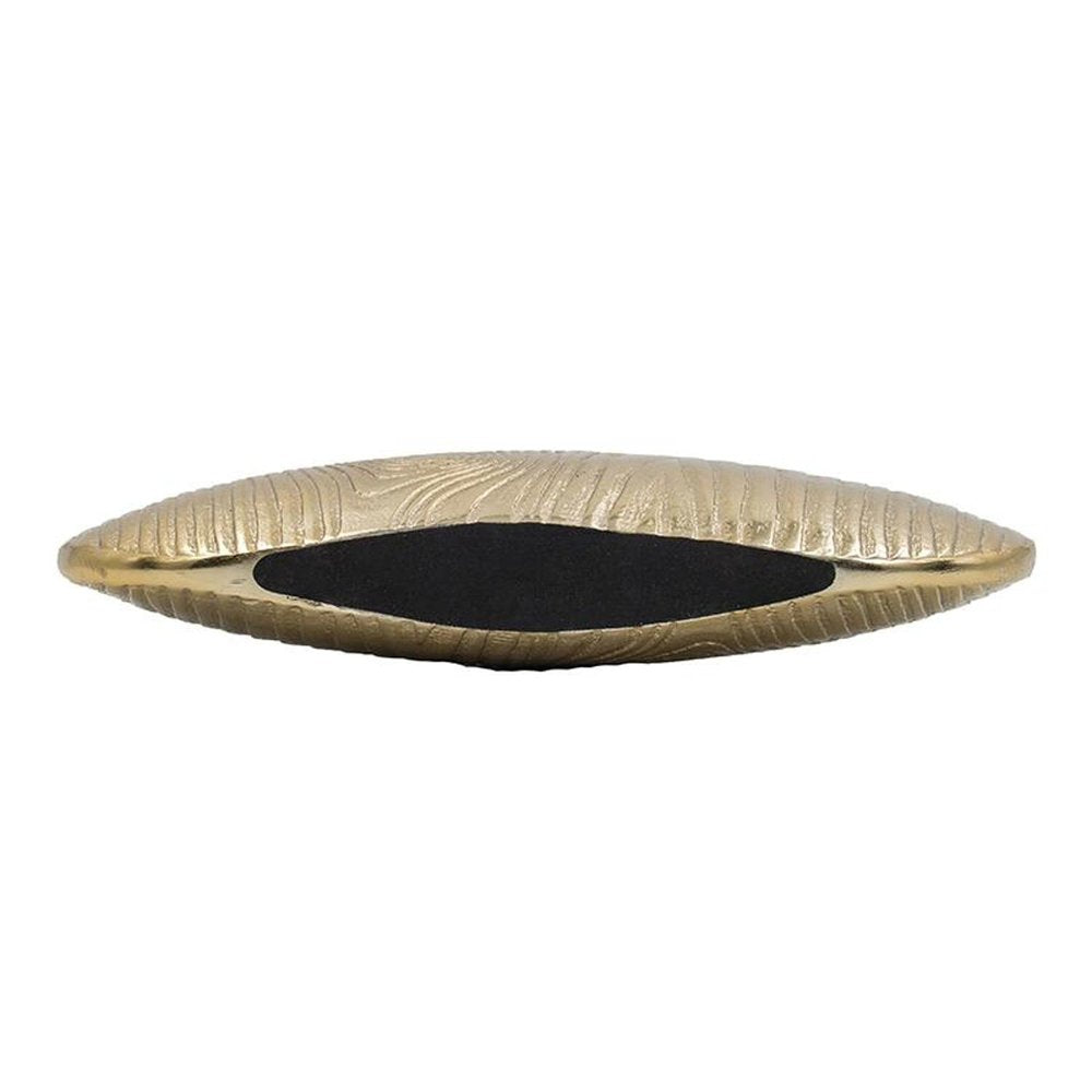 7" Gold Aluminum Oval Disc Table Vase HomeRoots