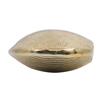 7" Gold Aluminum Oval Disc Table Vase HomeRoots
