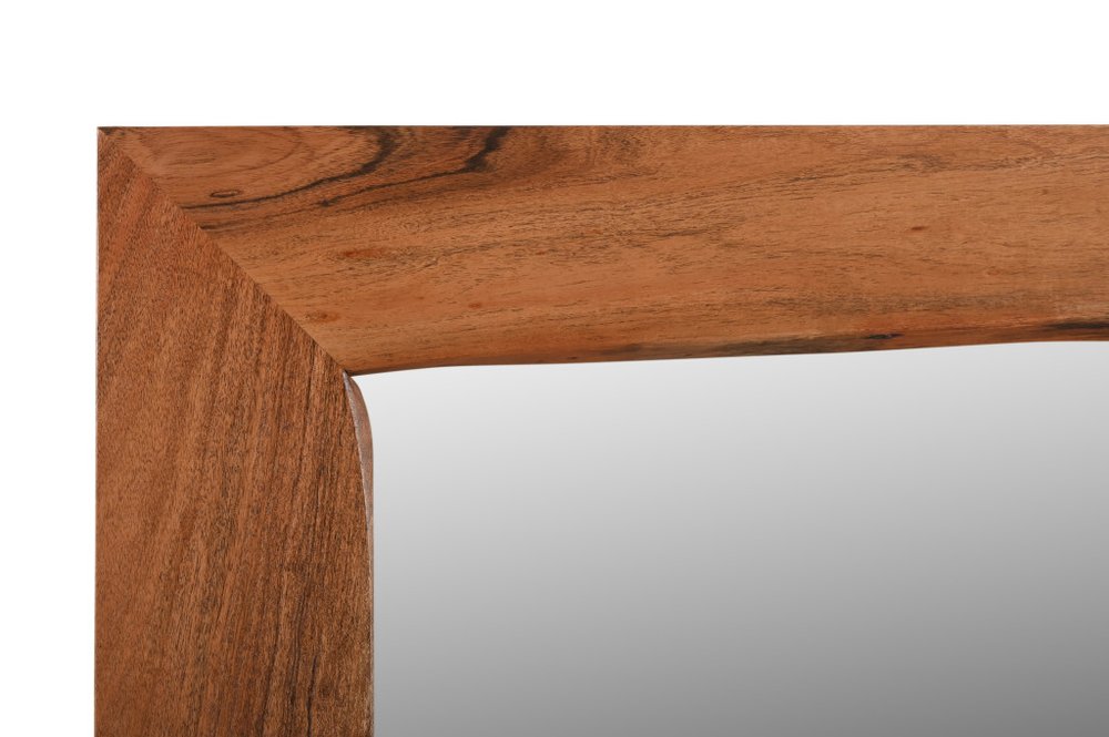 32" Brown Live Edge Solid Wood Full Length Hanging Mirror HomeRoots