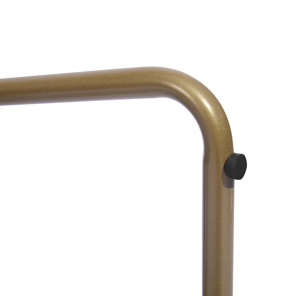 Set of Two Dark Green and Gold Velvet and Metal Dining Side Chairs — view 5