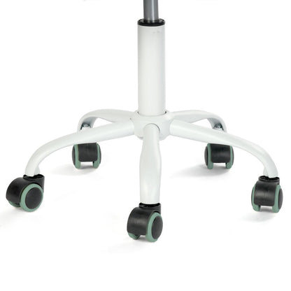 Teal and White Adjustable Height Swivel Rolling Office Chair HomeRoots
