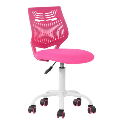 Purple and White Adjustable Height Swivel Rolling Office Chair HomeRoots