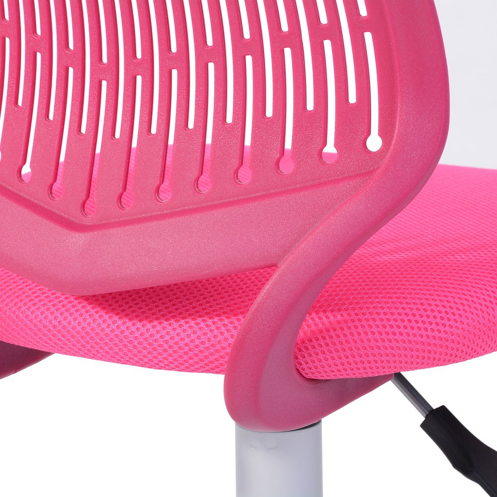 Purple and White Adjustable Height Swivel Rolling Office Chair HomeRoots
