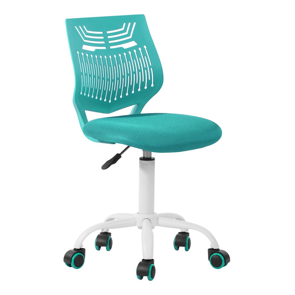 Purple and White Adjustable Height Swivel Rolling Office Chair HomeRoots