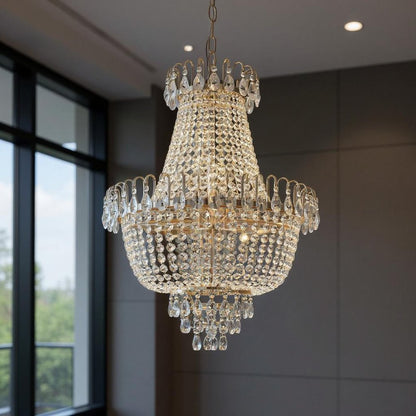 Gold Chandelier Metal Ceiling Light HomeRoots
