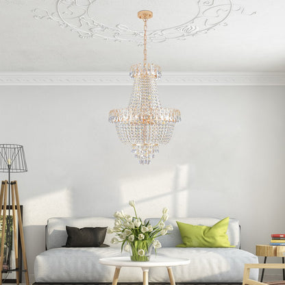 Gold Chandelier Metal Ceiling Light HomeRoots