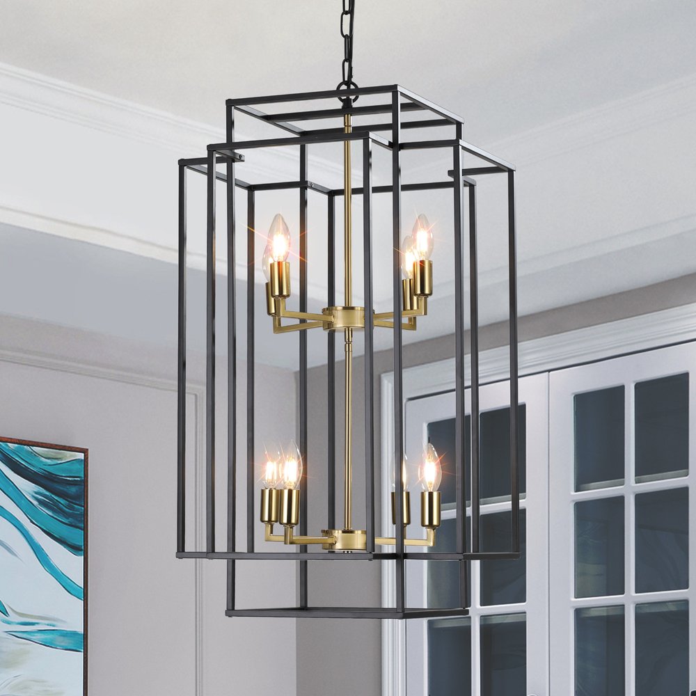 Gold Chandelier Metal Ceiling Light HomeRoots