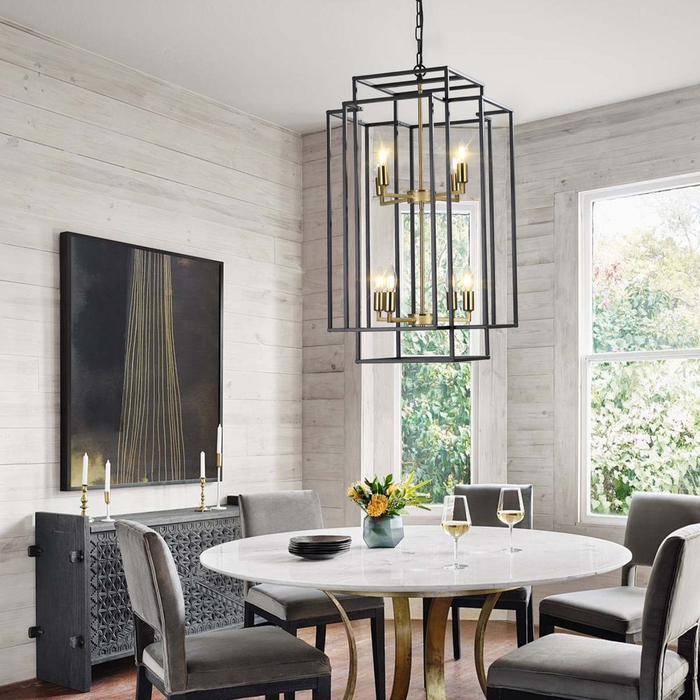 Gold Chandelier Metal Ceiling Light HomeRoots