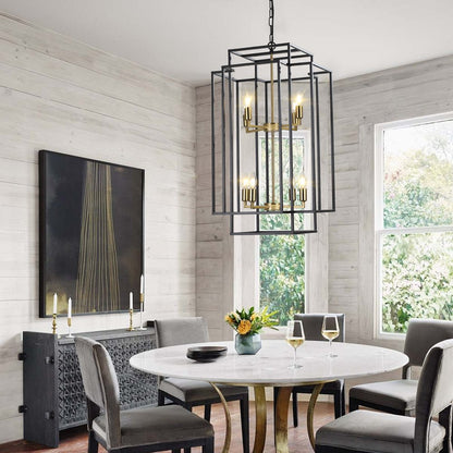 Gold Chandelier Metal Ceiling Light HomeRoots