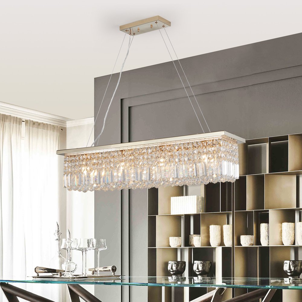 Gold Chandelier Metal Ceiling Light HomeRoots