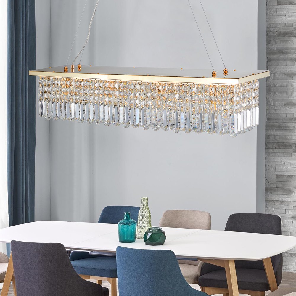 Gold Chandelier Metal Ceiling Light HomeRoots