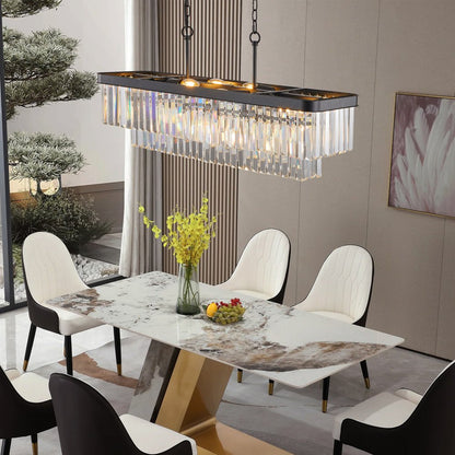 Black Chandelier Metal Ceiling Light HomeRoots
