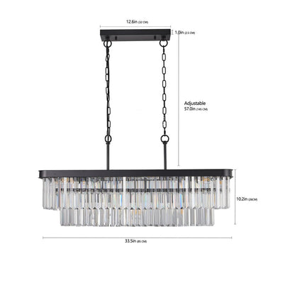 Black Chandelier Metal Ceiling Light HomeRoots
