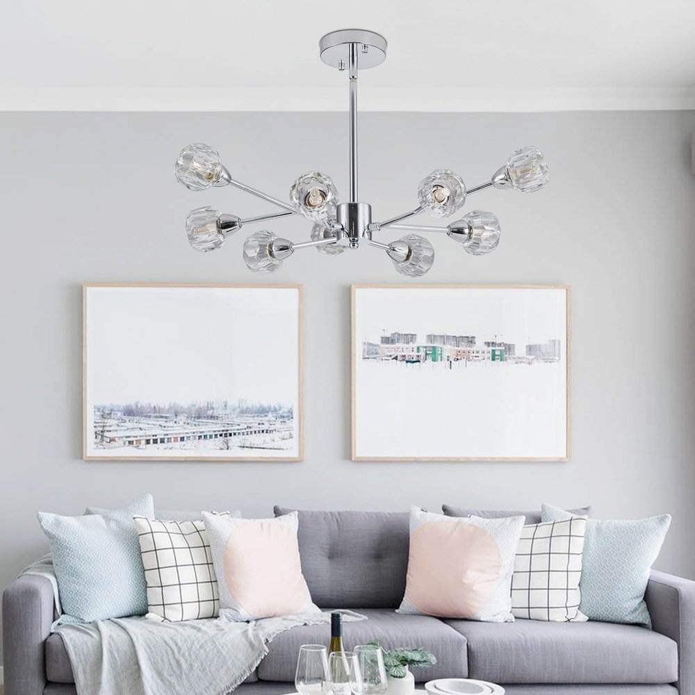 Amber Chandelier Metal Ceiling Light HomeRoots