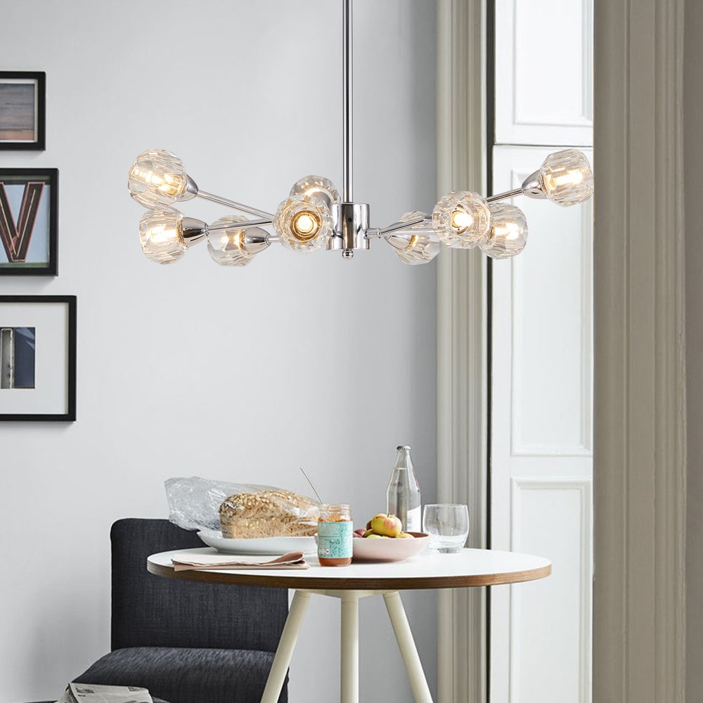 Amber Chandelier Metal Ceiling Light HomeRoots