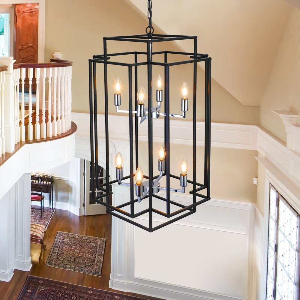 Amber Chandelier Metal Ceiling Light HomeRoots