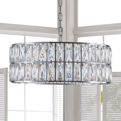 Silver Chandelier Metal Ceiling Light HomeRoots