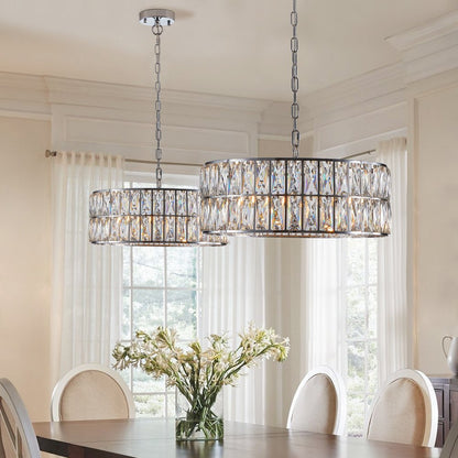 Silver Chandelier Metal Ceiling Light HomeRoots