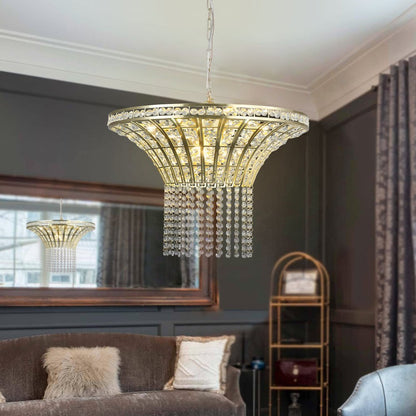 Clear Chandelier Crystal Ceiling Light HomeRoots