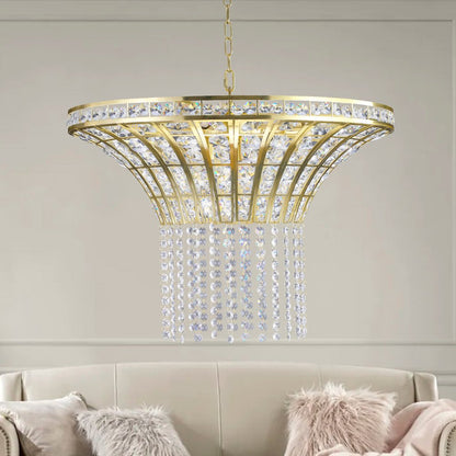 Clear Chandelier Crystal Ceiling Light HomeRoots