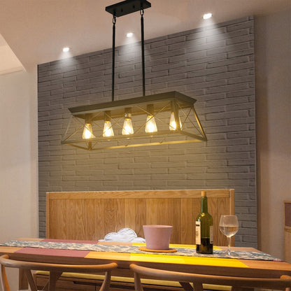 Black Five Light Metal Chandelier With Black Shades HomeRoots