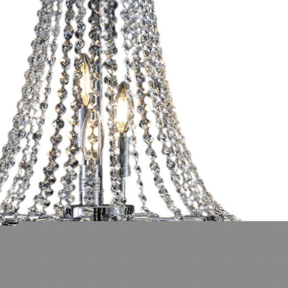 Amber Ten Light Metal Chandelier With Amber Shades HomeRoots