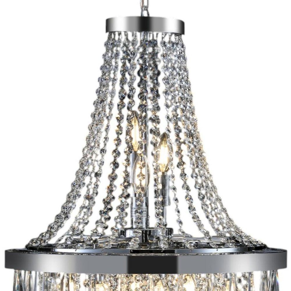 Amber Ten Light Metal Chandelier With Amber Shades HomeRoots