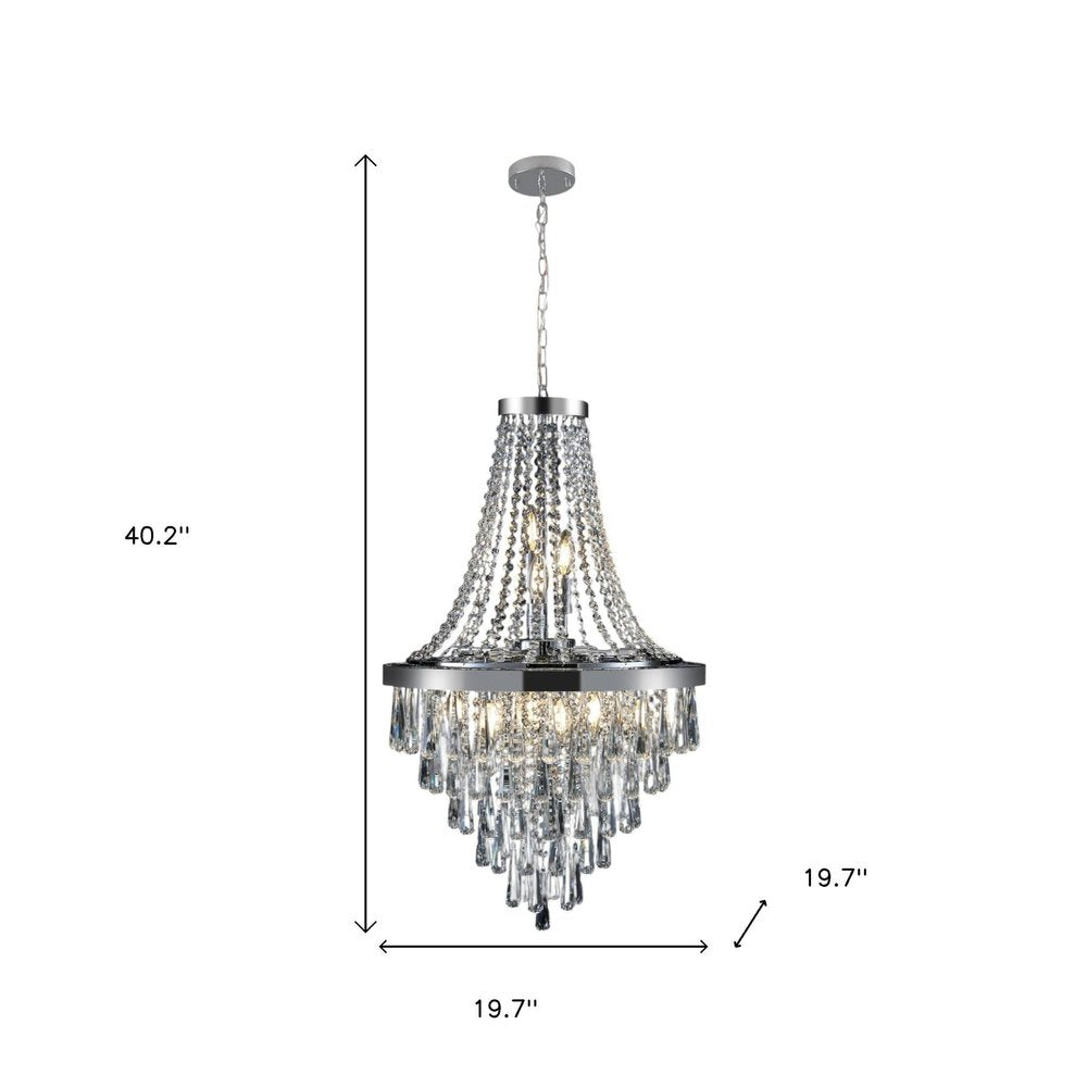 Amber Ten Light Metal Chandelier With Amber Shades HomeRoots