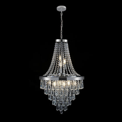 Amber Ten Light Metal Chandelier With Amber Shades HomeRoots