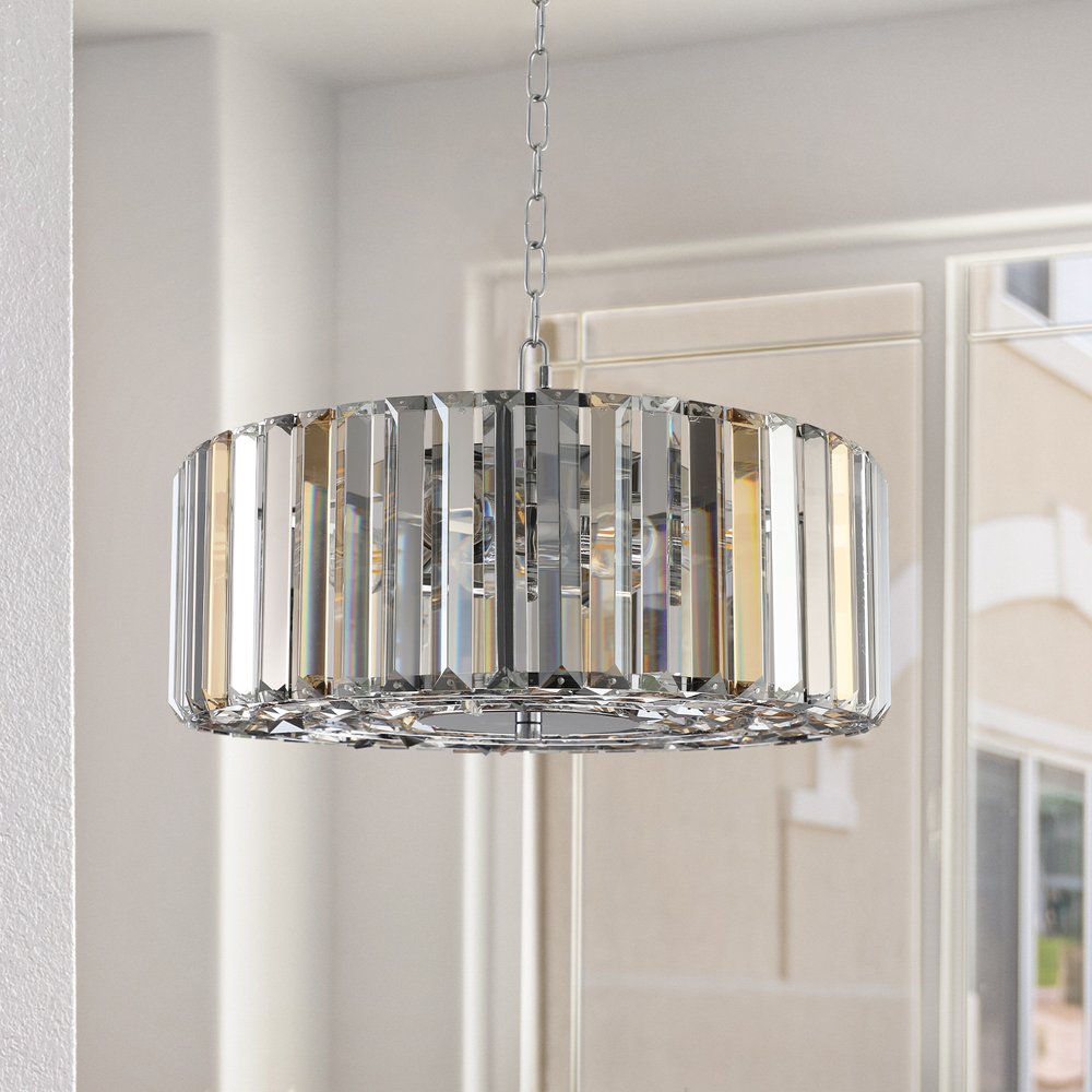 Clear Chandelier Crystal Ceiling Light HomeRoots