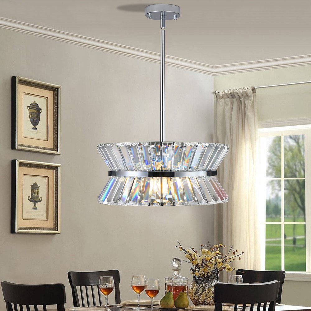 Clear Chandelier Crystal Ceiling Light HomeRoots