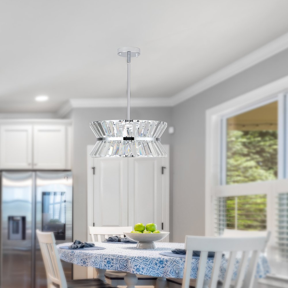 Clear Chandelier Crystal Ceiling Light HomeRoots