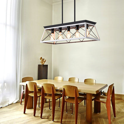 White Five Light Metal Chandelier With White Shades HomeRoots