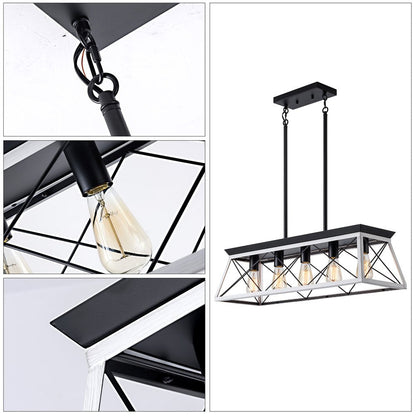 White Five Light Metal Chandelier With White Shades HomeRoots