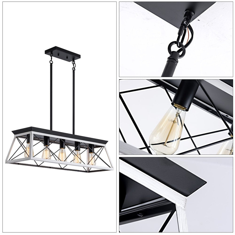 White Five Light Metal Chandelier With White Shades HomeRoots