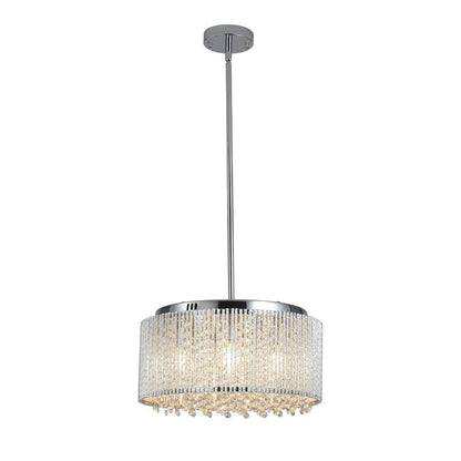 Clear Seven Light Crystal Chandelier With Clear Shades HomeRoots