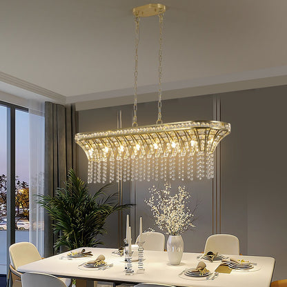 Clear Eight Light Crystal Chandelier With Clear Shades HomeRoots