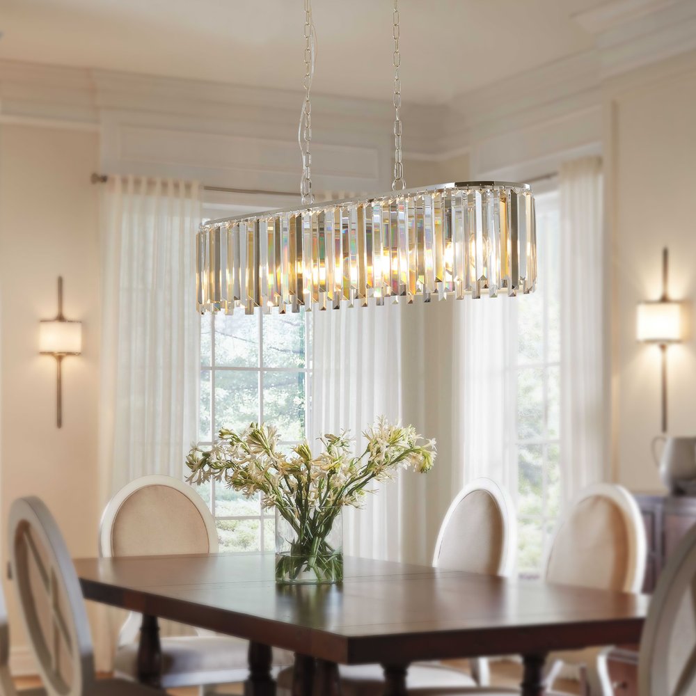 Clear Chandelier Crystal Ceiling Light HomeRoots