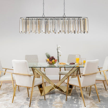 Clear Chandelier Crystal Ceiling Light HomeRoots
