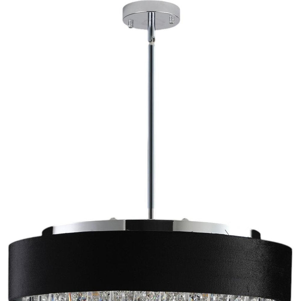 Clear Five Light Crystal Chandelier With Clear Shades HomeRoots