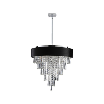 Clear Five Light Crystal Chandelier With Clear Shades HomeRoots