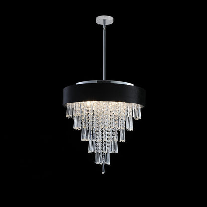 Clear Five Light Crystal Chandelier With Clear Shades HomeRoots