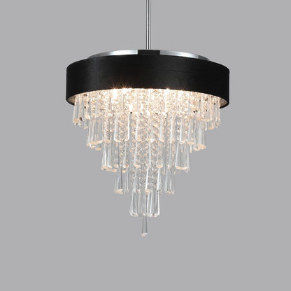 Clear Five Light Crystal Chandelier With Clear Shades HomeRoots