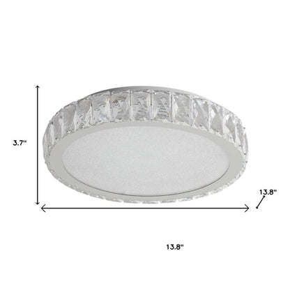 Clear Crystal Flush Chandelier With Clear Shades HomeRoots