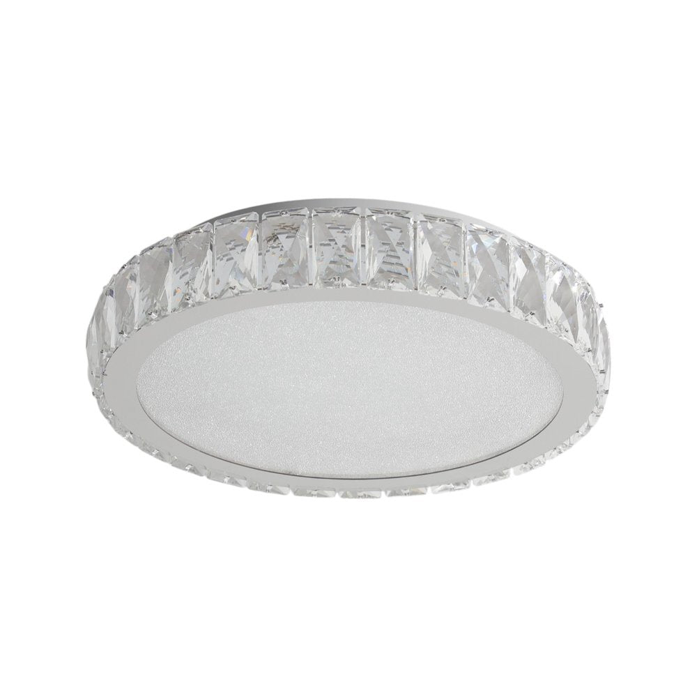 Clear Crystal Flush Chandelier With Clear Shades HomeRoots