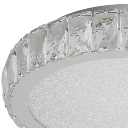 Clear Crystal Flush Chandelier With Clear Shades HomeRoots