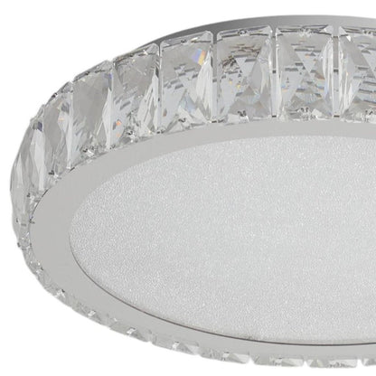 Clear Crystal Flush Chandelier With Clear Shades HomeRoots