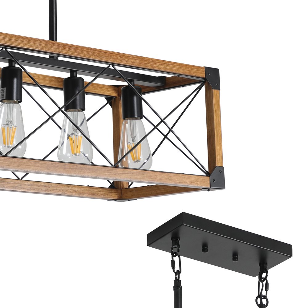 Brown Five Light Metal Chandelier With Brown Shades HomeRoots