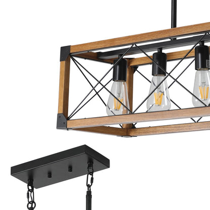 Brown Five Light Metal Chandelier With Brown Shades HomeRoots