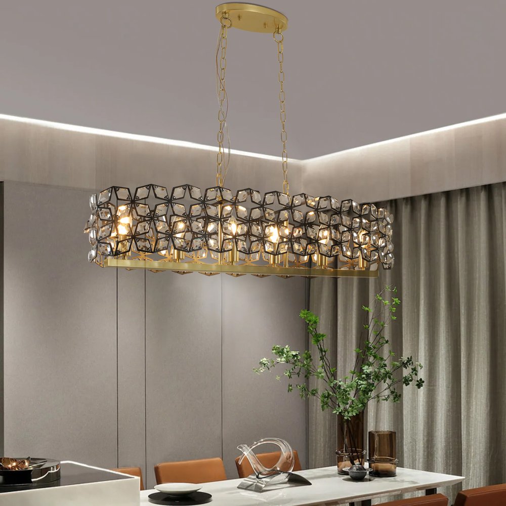 Clear Chandelier Crystal Ceiling Light HomeRoots